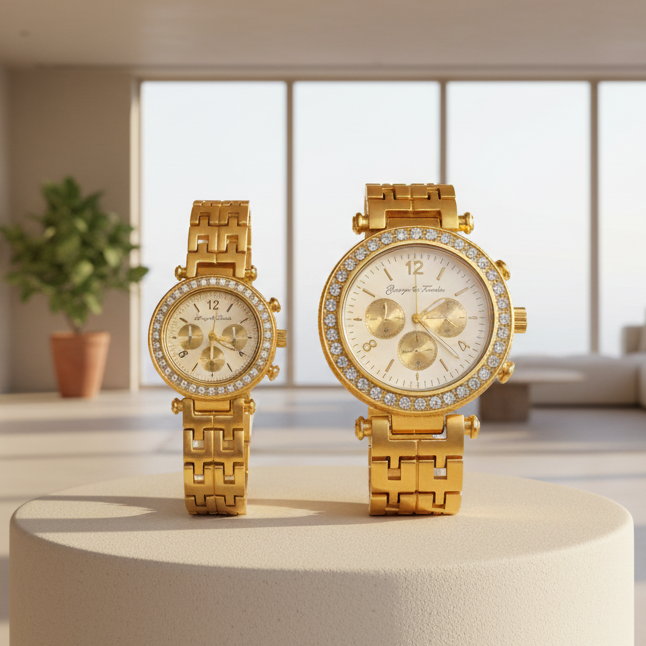 George Fandin Couple Watches Golden Edition